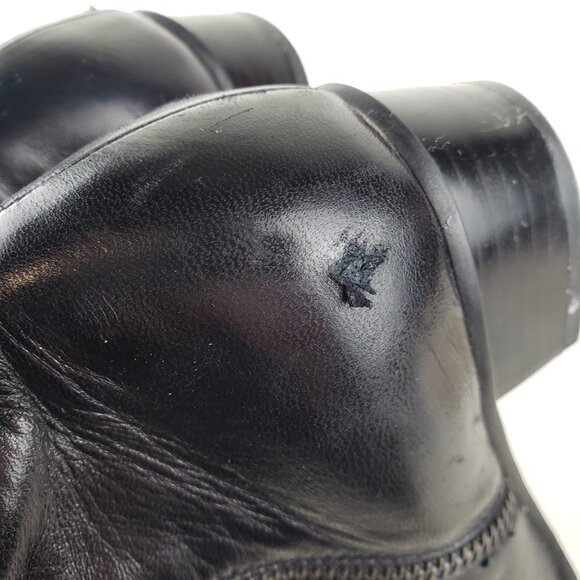 Spring Step Stockholm Booties Black Leather Ankle Zip Size 37 US Womens 6.5-7 - Picture 5 of 10